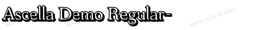 Ascella Demo Regular字体转换